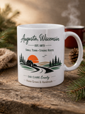 Augusta Wisconsin Coffee Mug | Small Town Strong Roots | Handmade Gift Mug