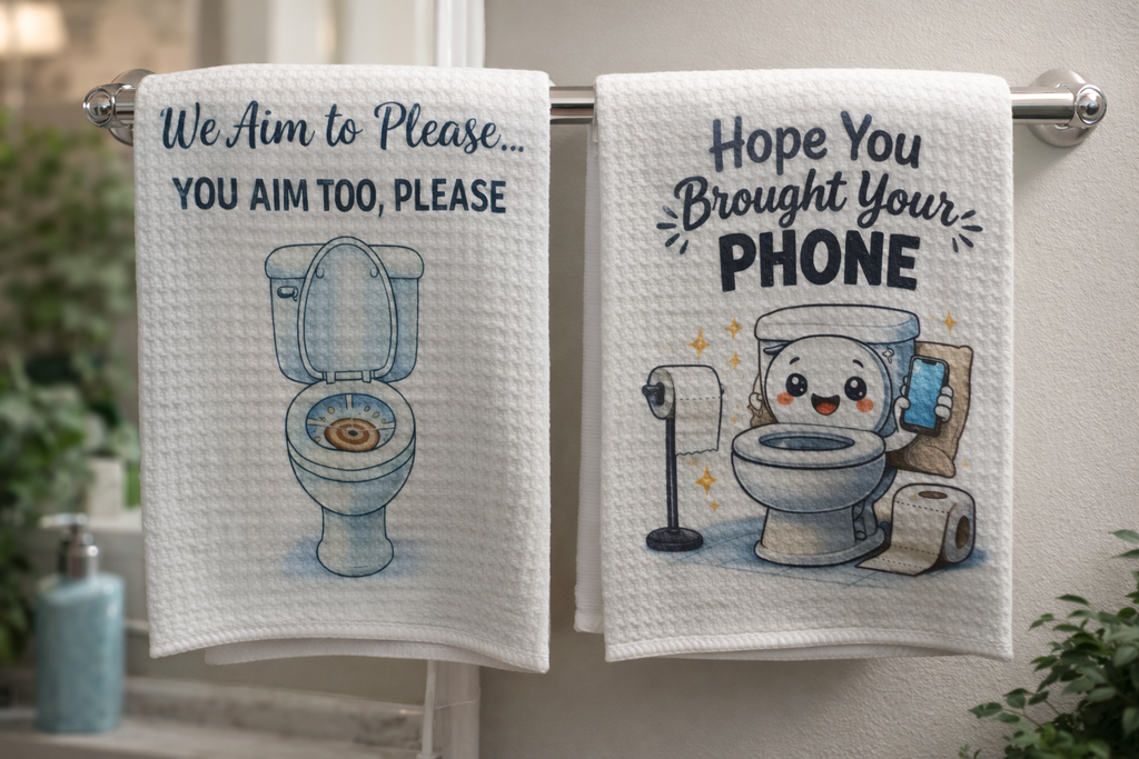 Funny Bathroom Hand Towels