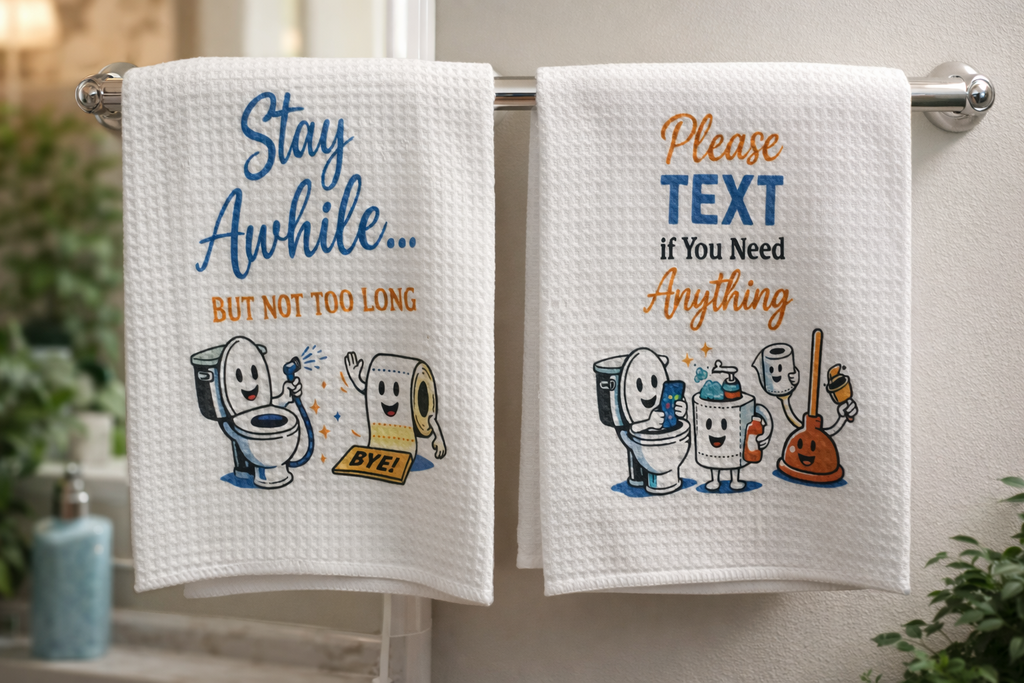 Funny Bathroom Hand Towels