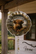 Highland Cow Wind Spinner