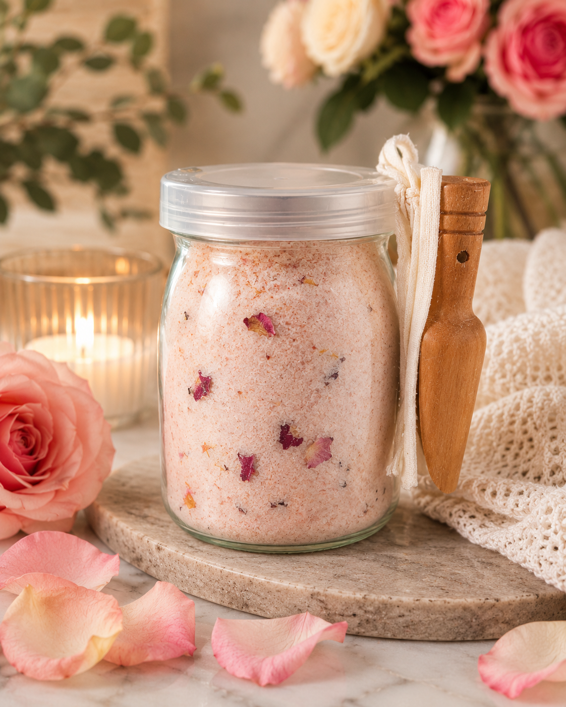 Luxury Bath Soak Rose Petal Reverie