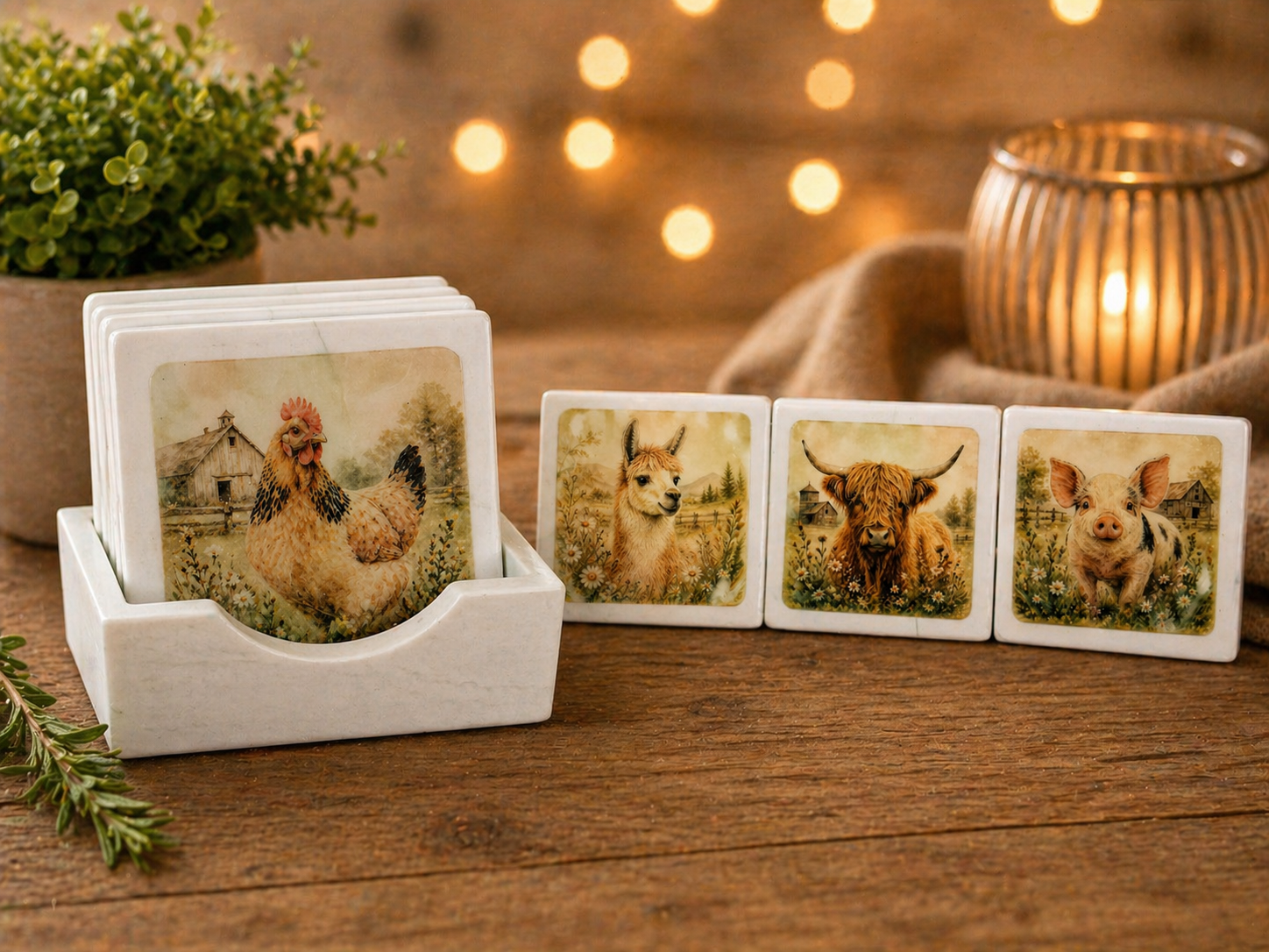 Handcrafted Coaster Set of 4