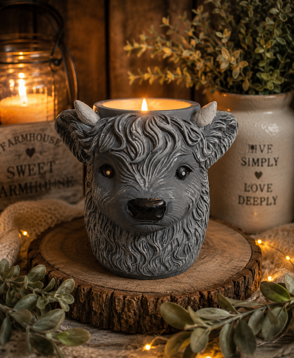 Dusty's Daydream Highland Cow Candle