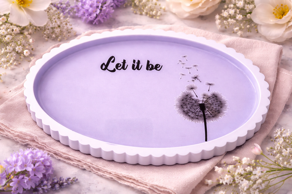 Handcrafted Marble Resin Trinket Tray | Eco Resin Jewelry Tray | Minimalist Organizer for Women & Men | Handmade Home Deco