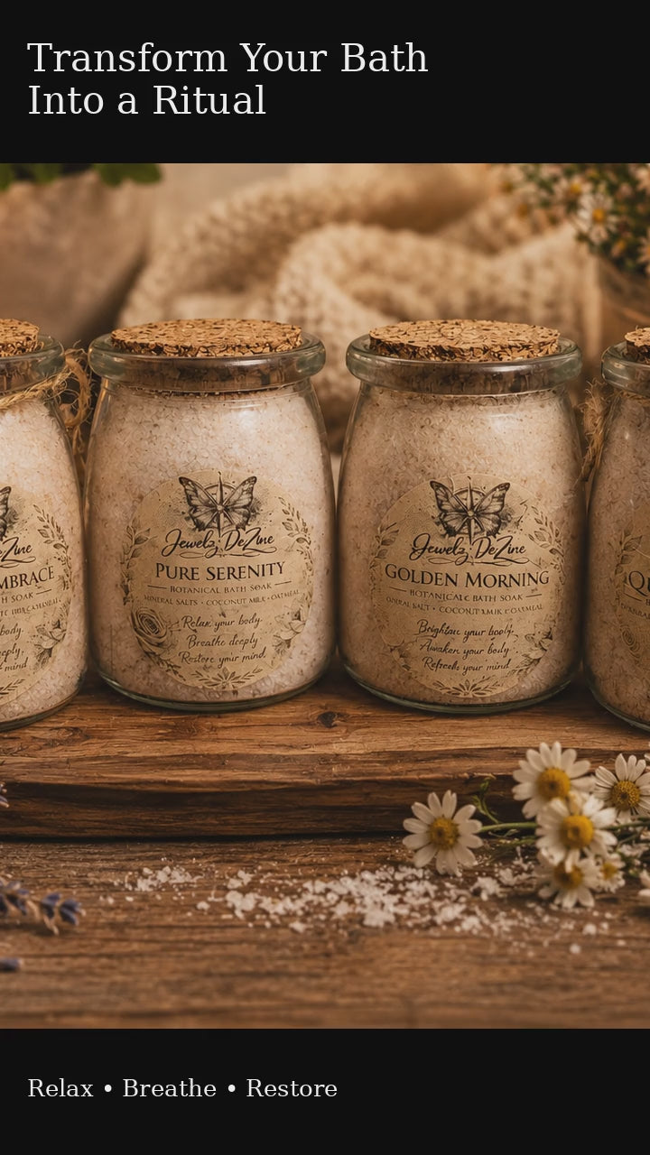 Botanical Bath Soak – Aromatherapy Mineral Bath Salts with Coconut Milk & Oatmeal