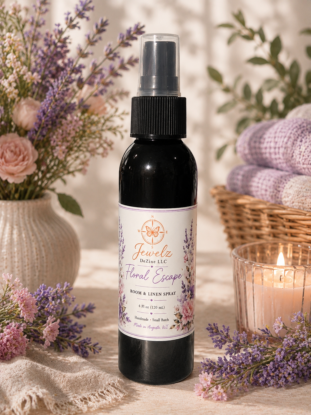 Floral Escape Room & Linen Spray